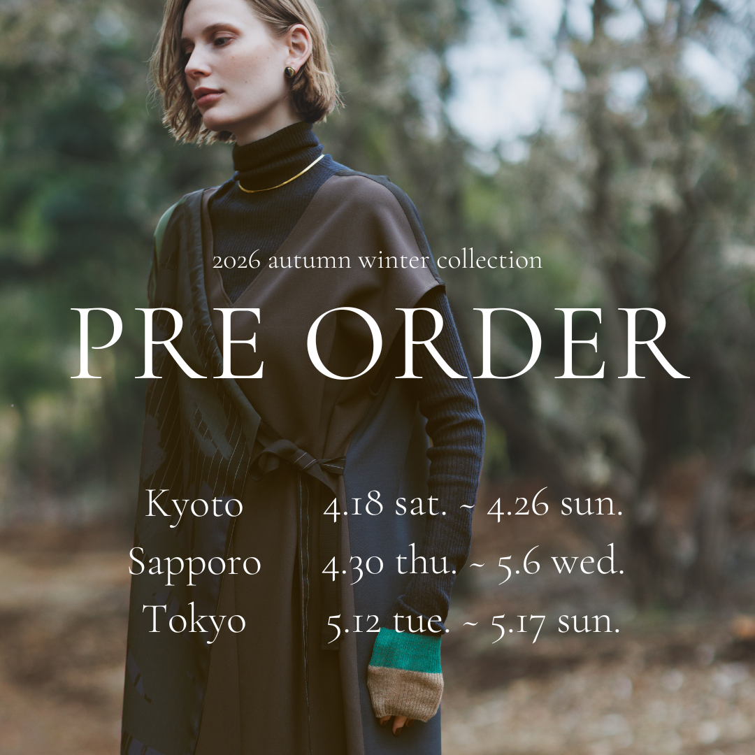 【京都・札幌・東京】2026AW先行受注会のお知らせ・ノベルティプレゼント