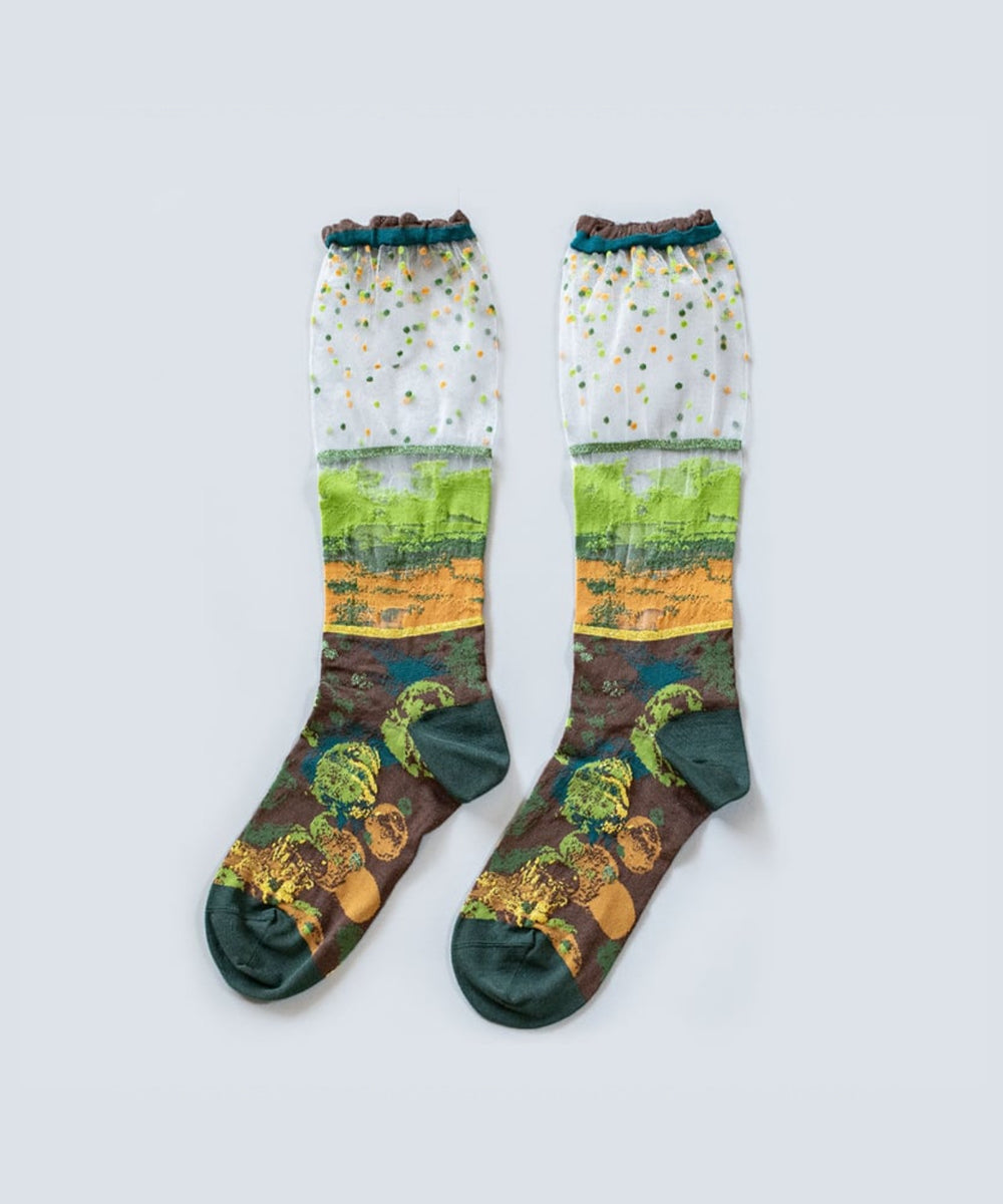 LANDSCAPE SHEER HIGH SOCKS