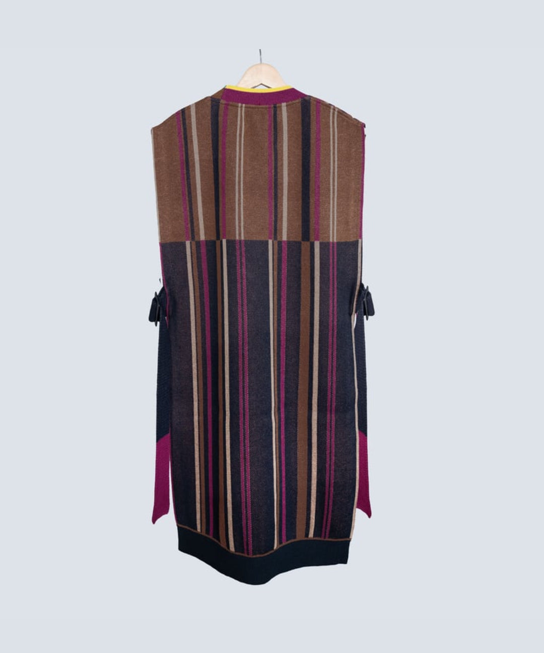 CROSS STRIPE LONG VEST
