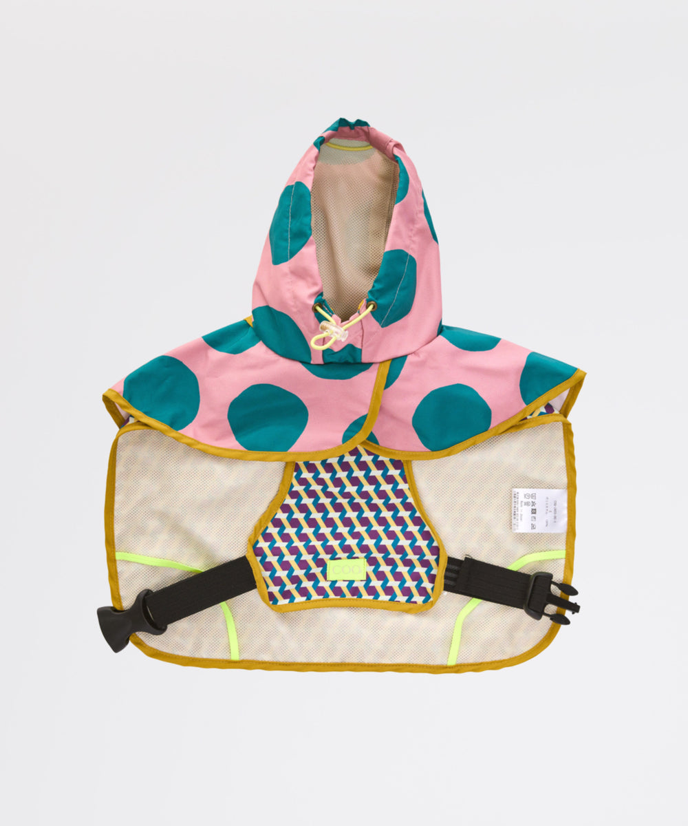 DOTS CROSS DOG PONCHO