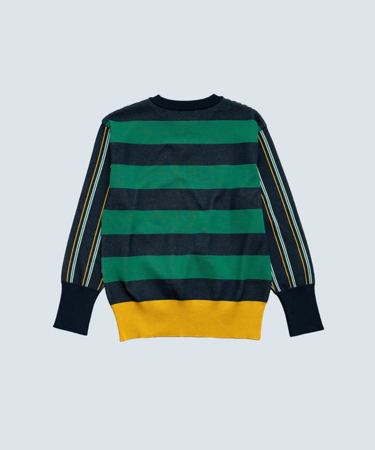GEO BORDER KNIT PULLOVER