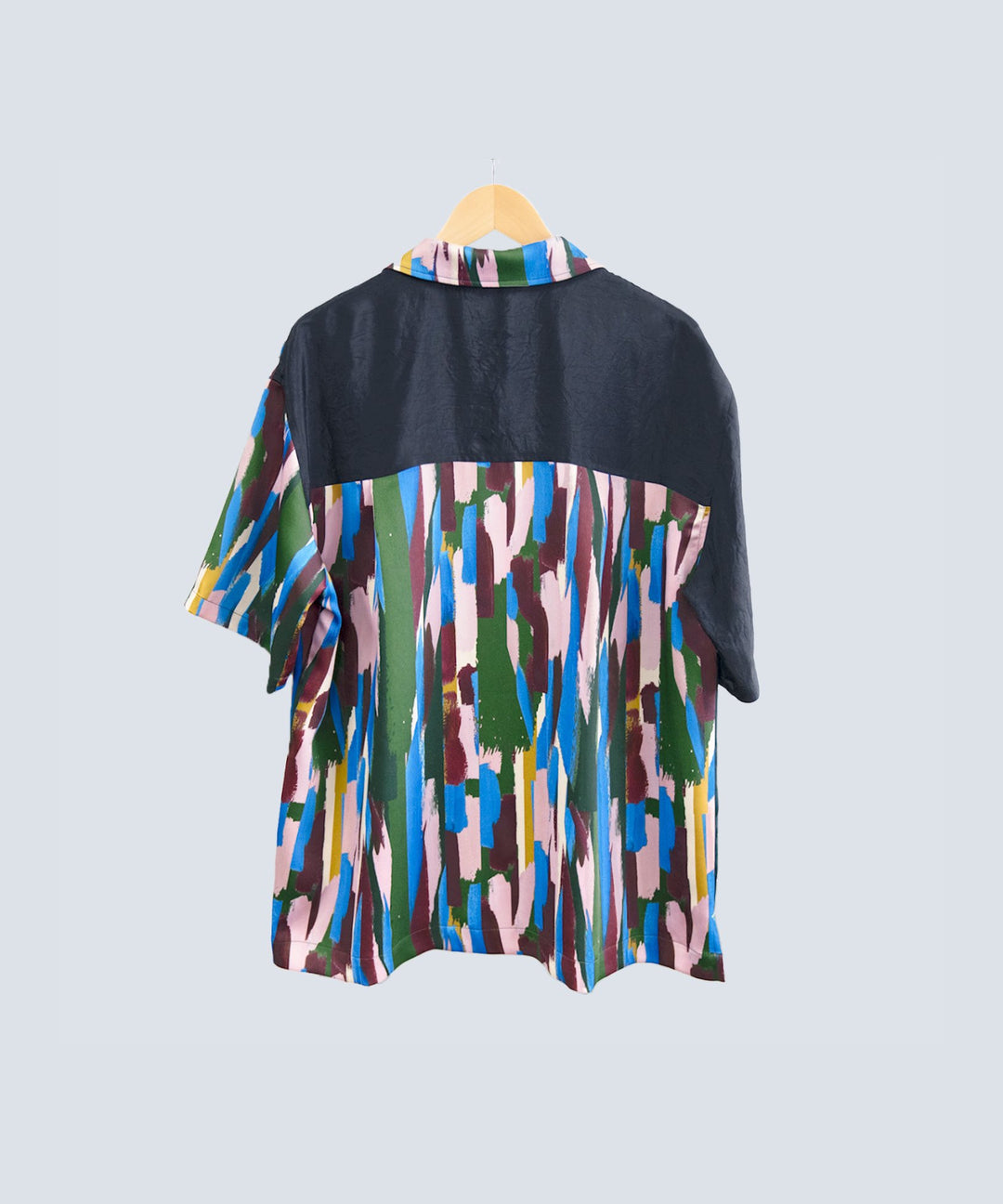 HALF LEAVES 3 OPEN COLLAR SHIRT