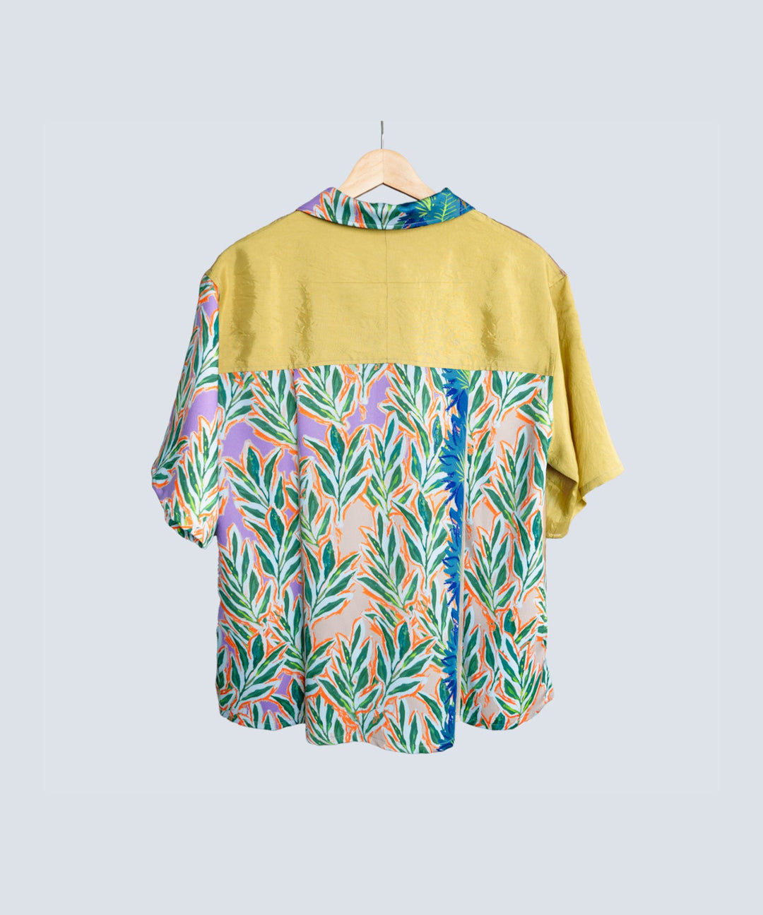 HALF LEAVES 2 OPEN COLLAR SHIRT