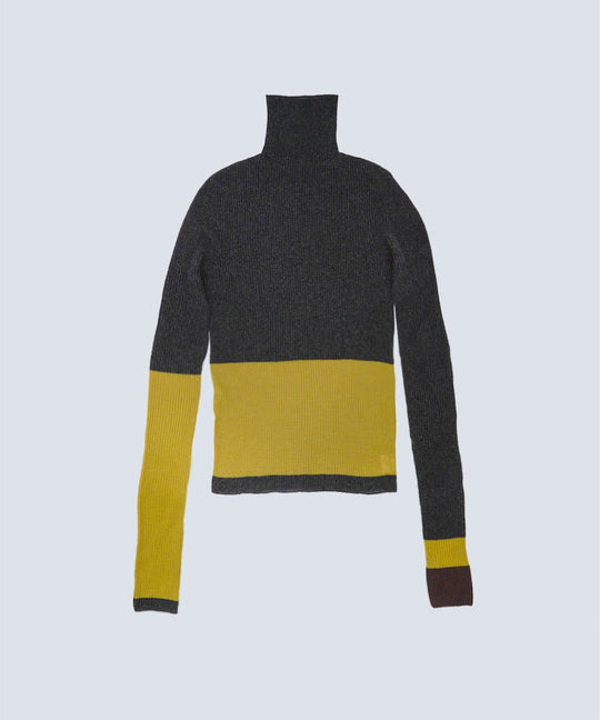 AIR SILK CASHMERE BLOCK KNIT