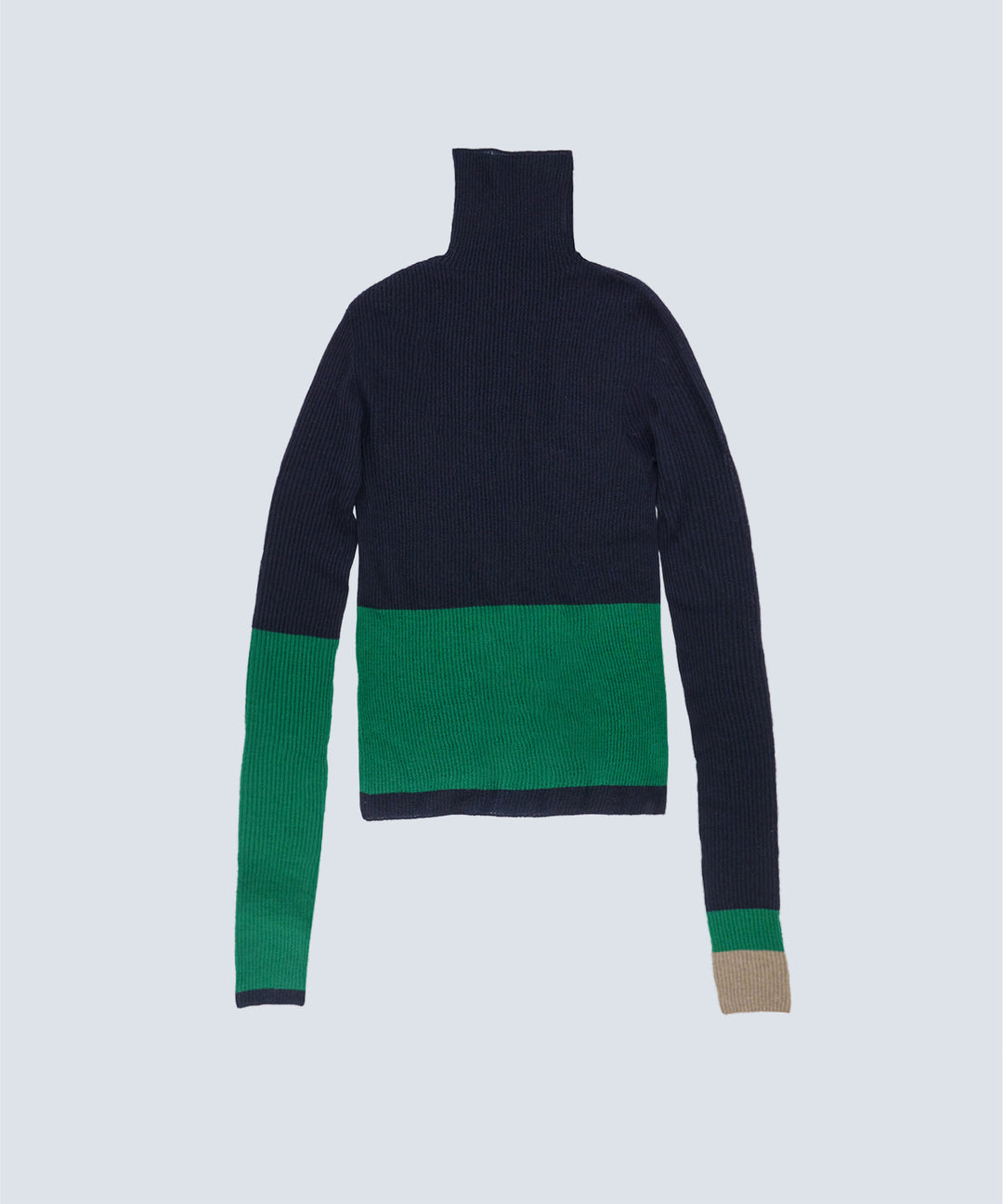 AIR SILK CASHMERE BLOCK KNIT