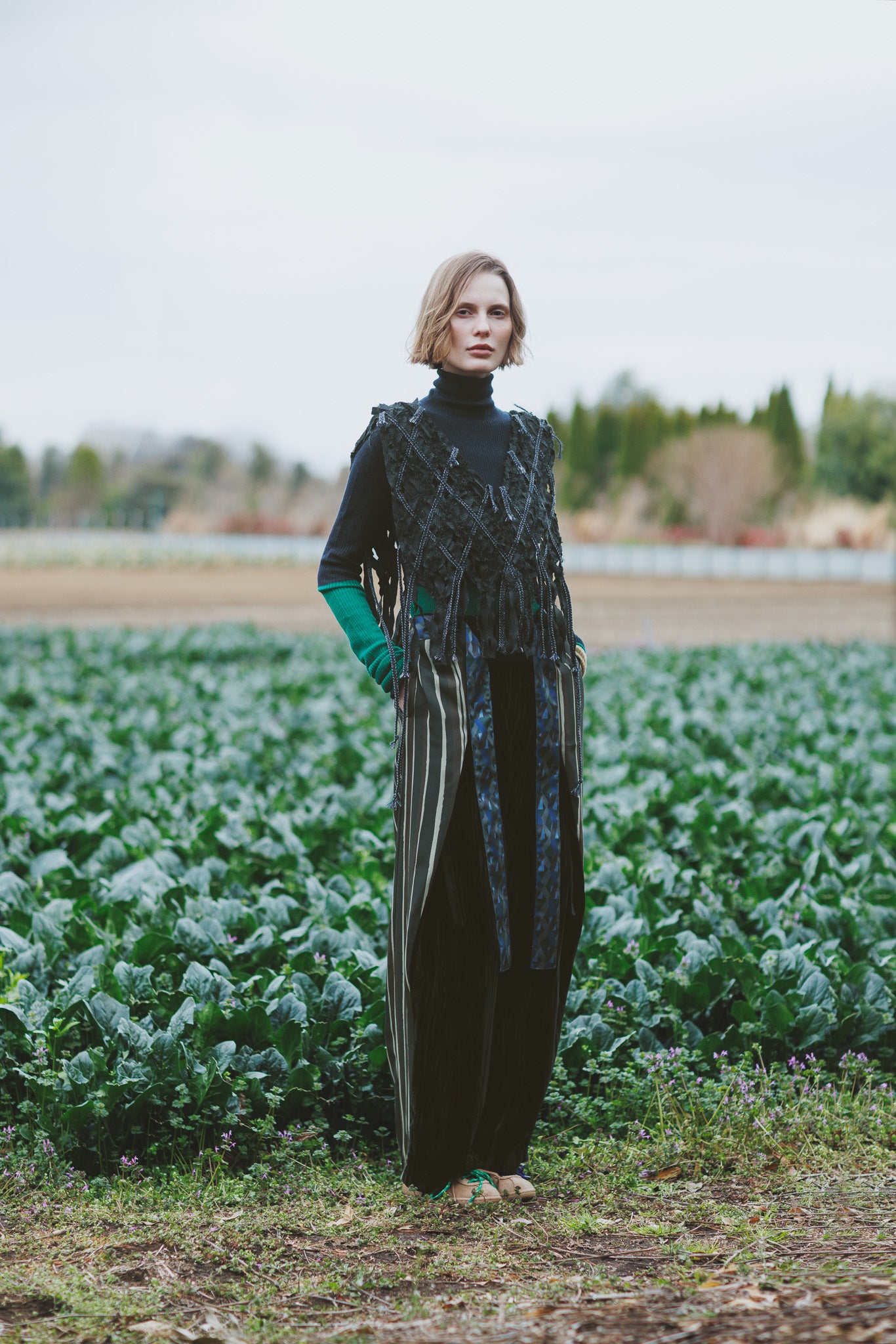 AIR SILK CASHMERE BLOCK KNIT – COQ KANAKO KAJIHARA online store
