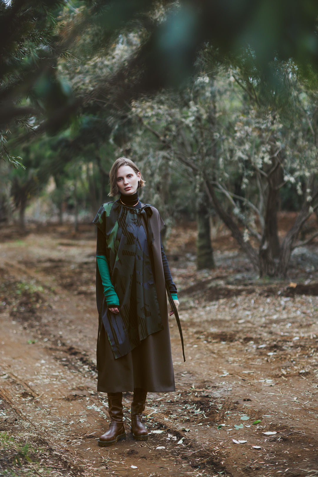 AIR SILK CASHMERE BLOCK KNIT