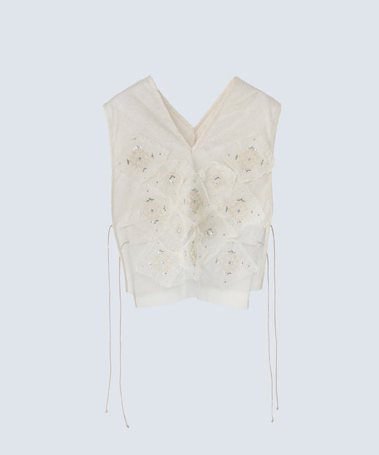 CROP MESH VEST