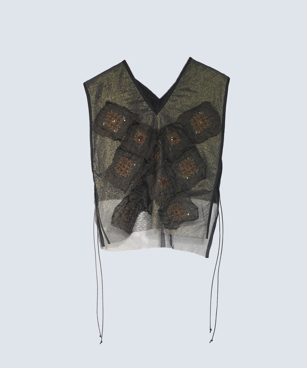 CROP MESH VEST