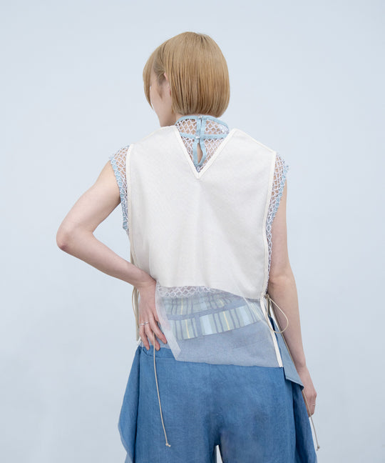 CROP MESH VEST