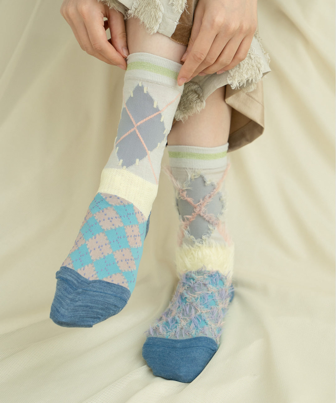KITSUNE ARGYLE SOCKS
