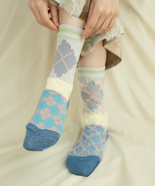 KITSUNE ARGYLE SOCKS