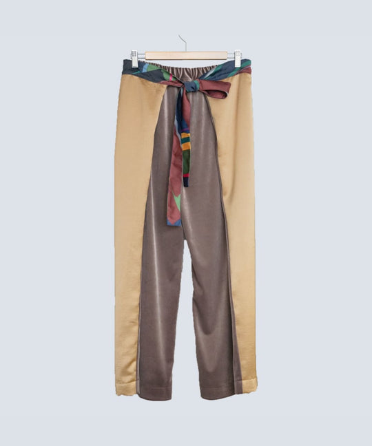 2-Way Knot Velvet Pants