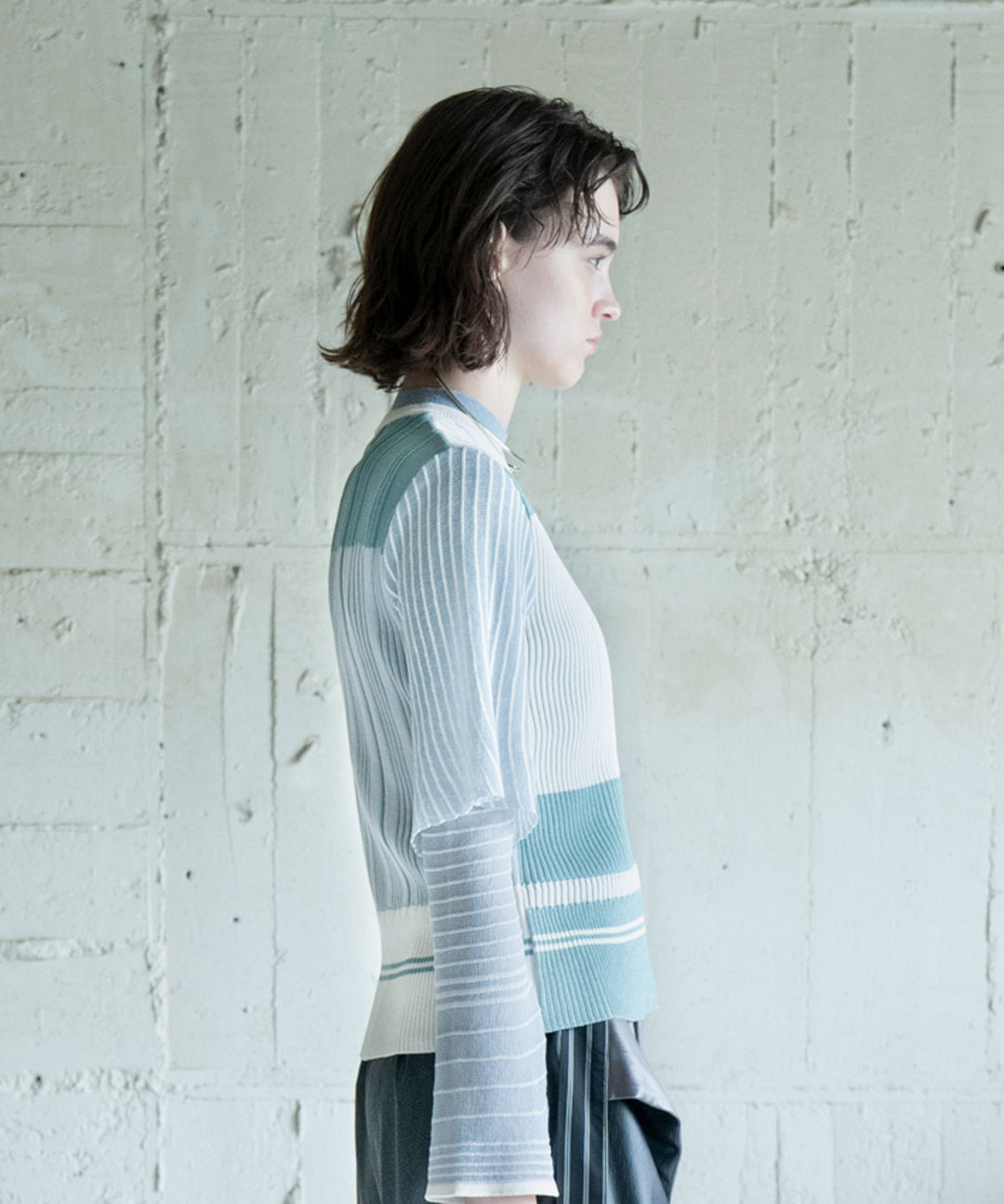 FUSION RIB KNIT LAYERED TOPS