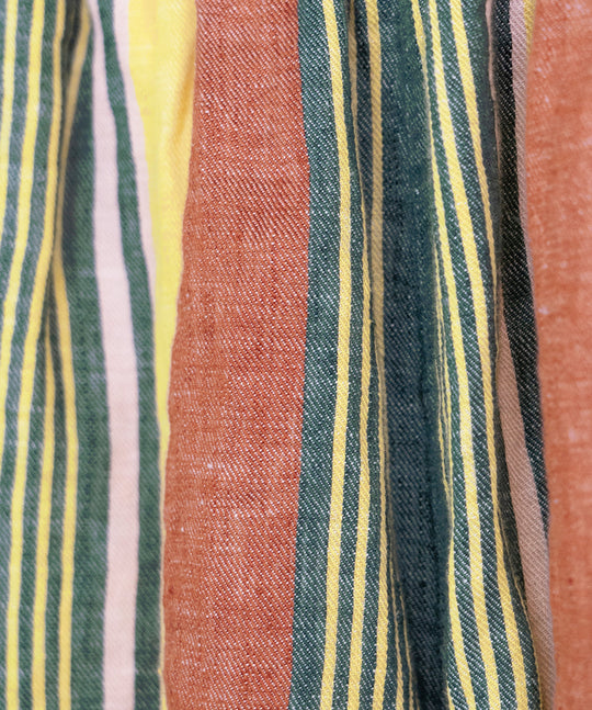 LATIN STRIPE LINEN PANTS