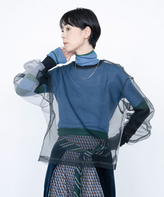 SHEER ORGANZA 2 PULLOVER