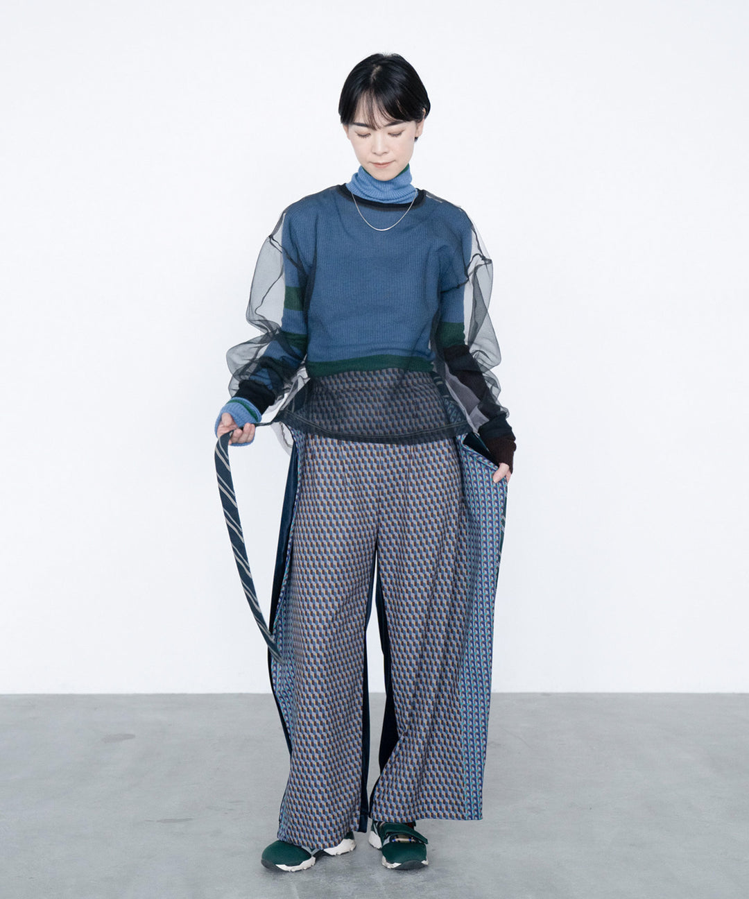 2WAY TOPOLOGY VELOR PANTS