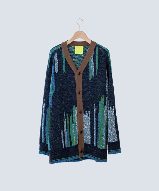 MERGE TEXTURE LONG CARDIGAN