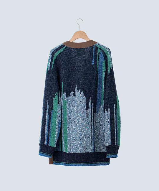 MERGE TEXTURE LONG CARDIGAN