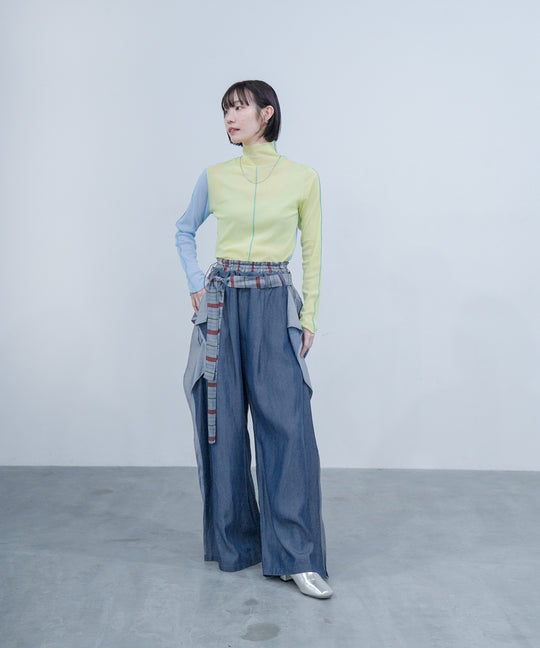 SQUARE DENIM PANTS