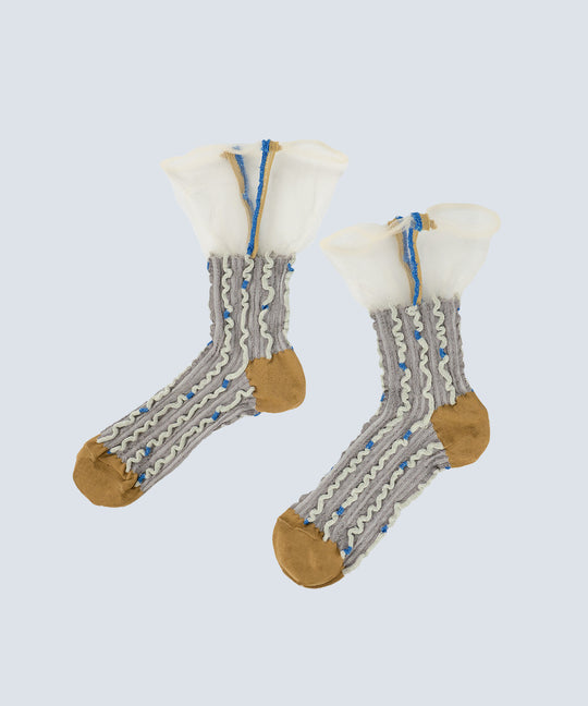 RIPPLE STRIPE SOCKS