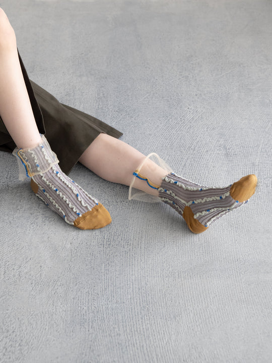 RIPPLE STRIPE SOCKS