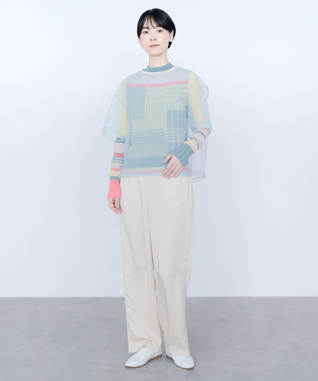 SHEER ORGANZA T-SHIRT