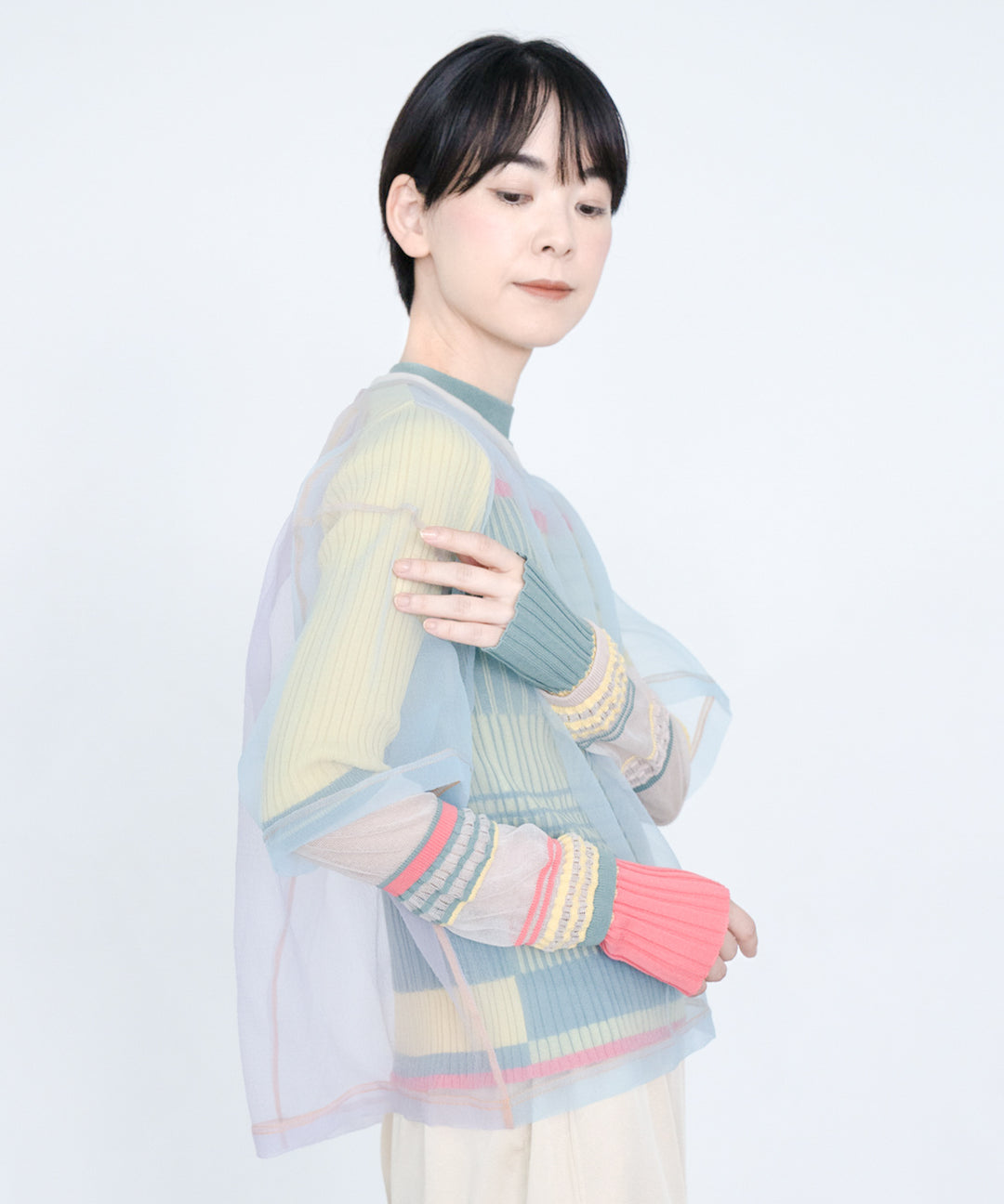 SHEER ORGANZA T-SHIRT