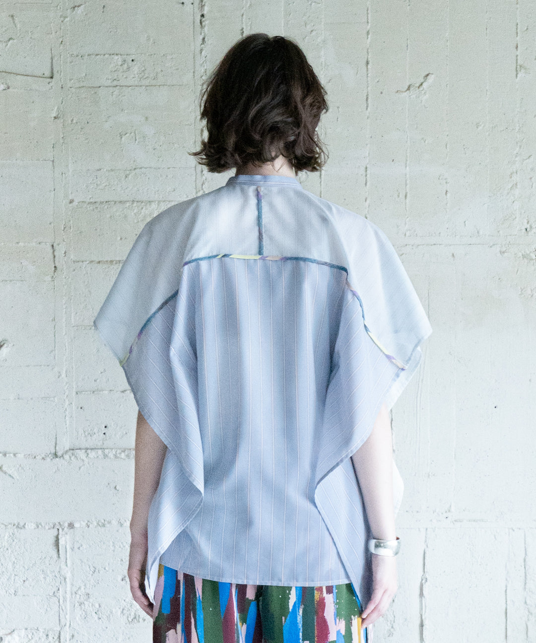 SHORT CAPE 2 SHEER BLOUSE