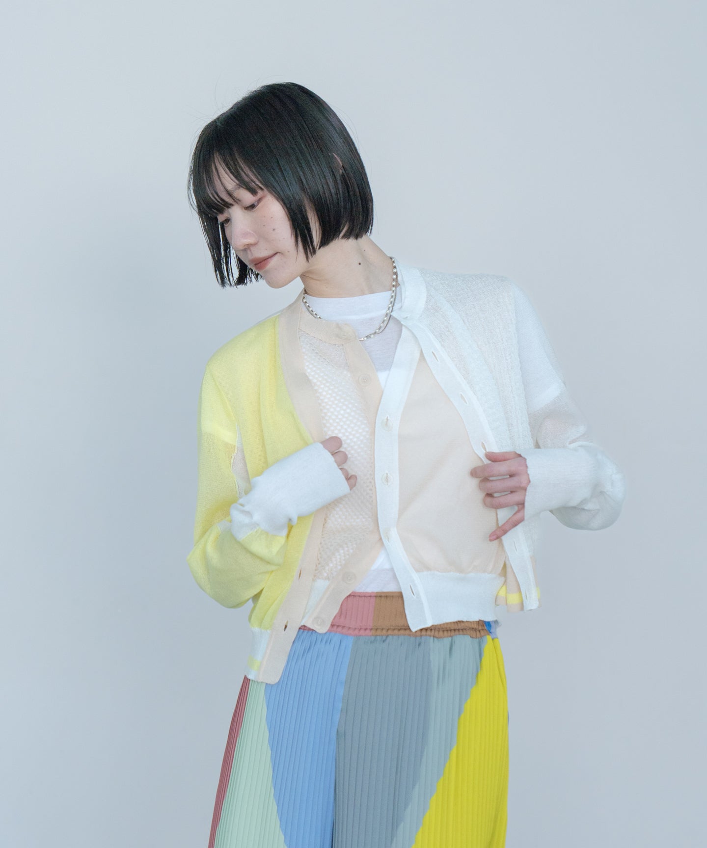 STACKING SHEER KNIT CARDIGAN – COQ KANAKO KAJIHARA online store