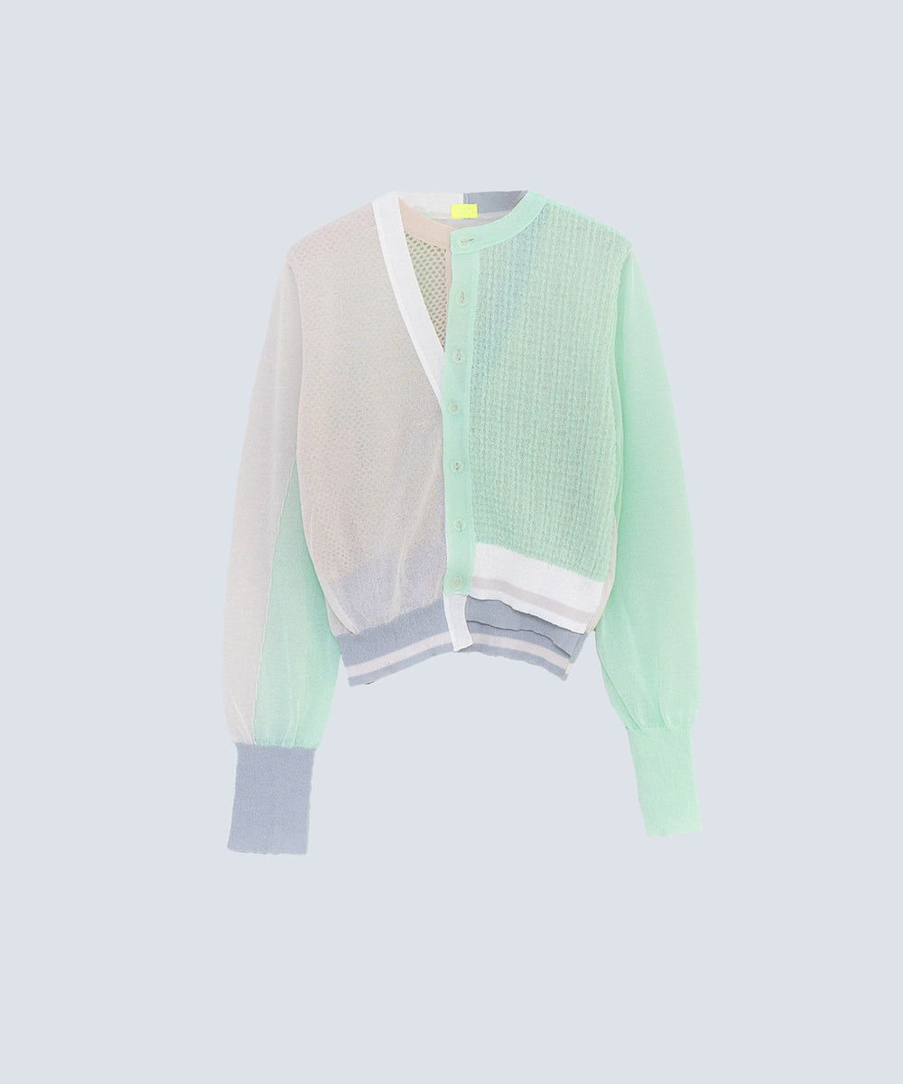 STACKING SHEER KNIT CARDIGAN