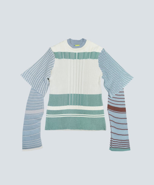 FUSION RIB KNIT LAYERED TOPS