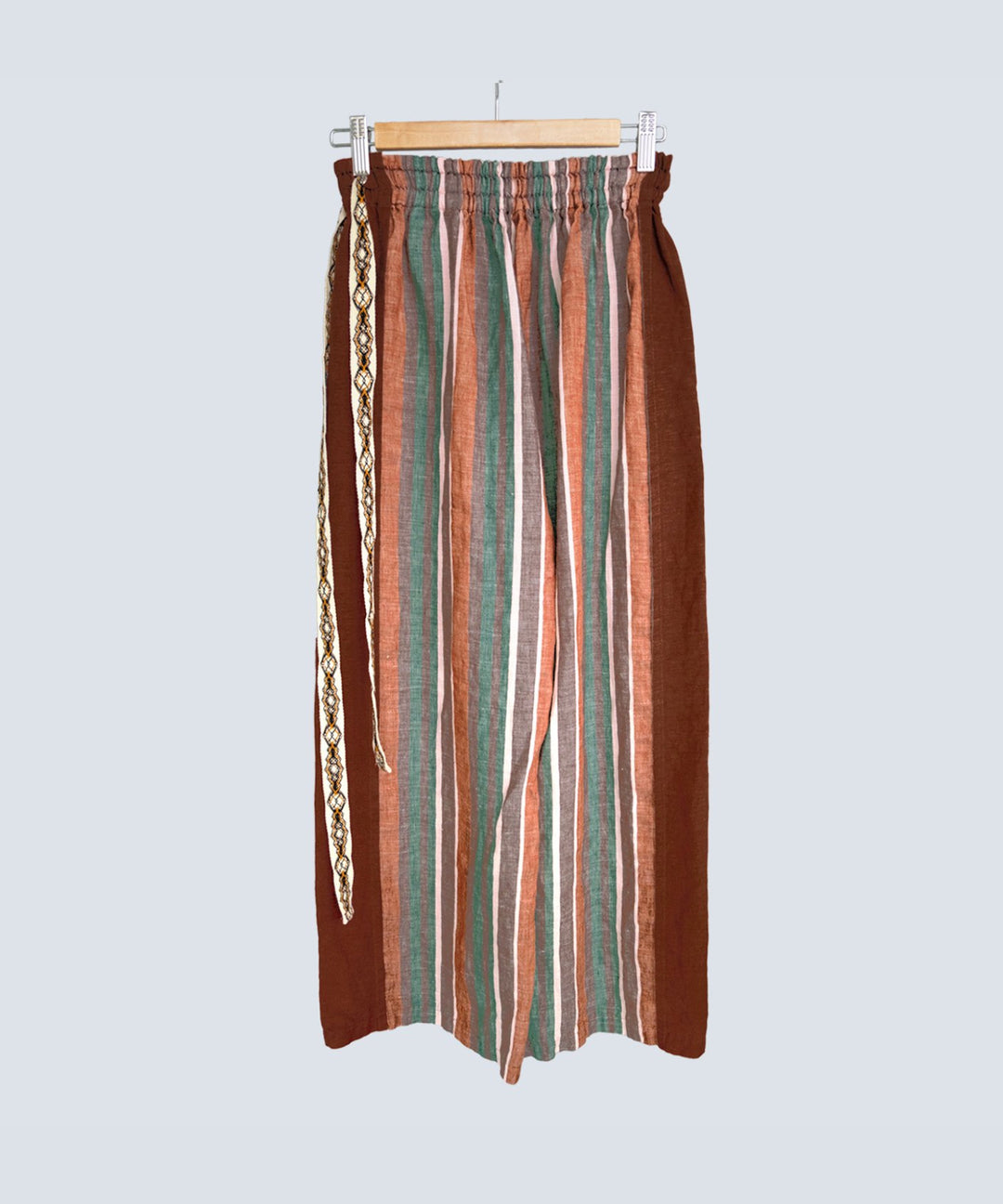 LATIN STRIPE LINEN PANTS