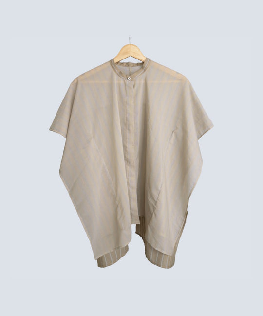 SHORT CAPE 2 SHEER BLOUSE